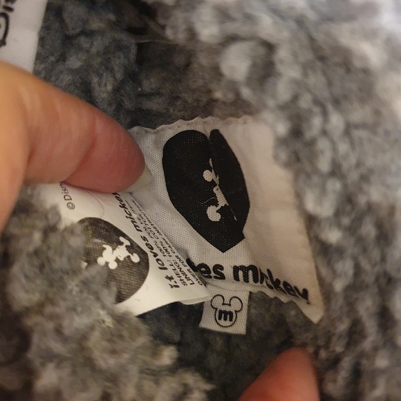 Disney Mickey mouse teddy reversible bomber jacket rare exc condition size M - Picture 4 of 5